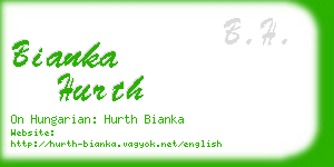 bianka hurth business card